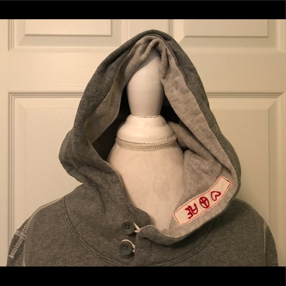 AEO Gray Hooded Sweatshirt - Picture 6 of 8